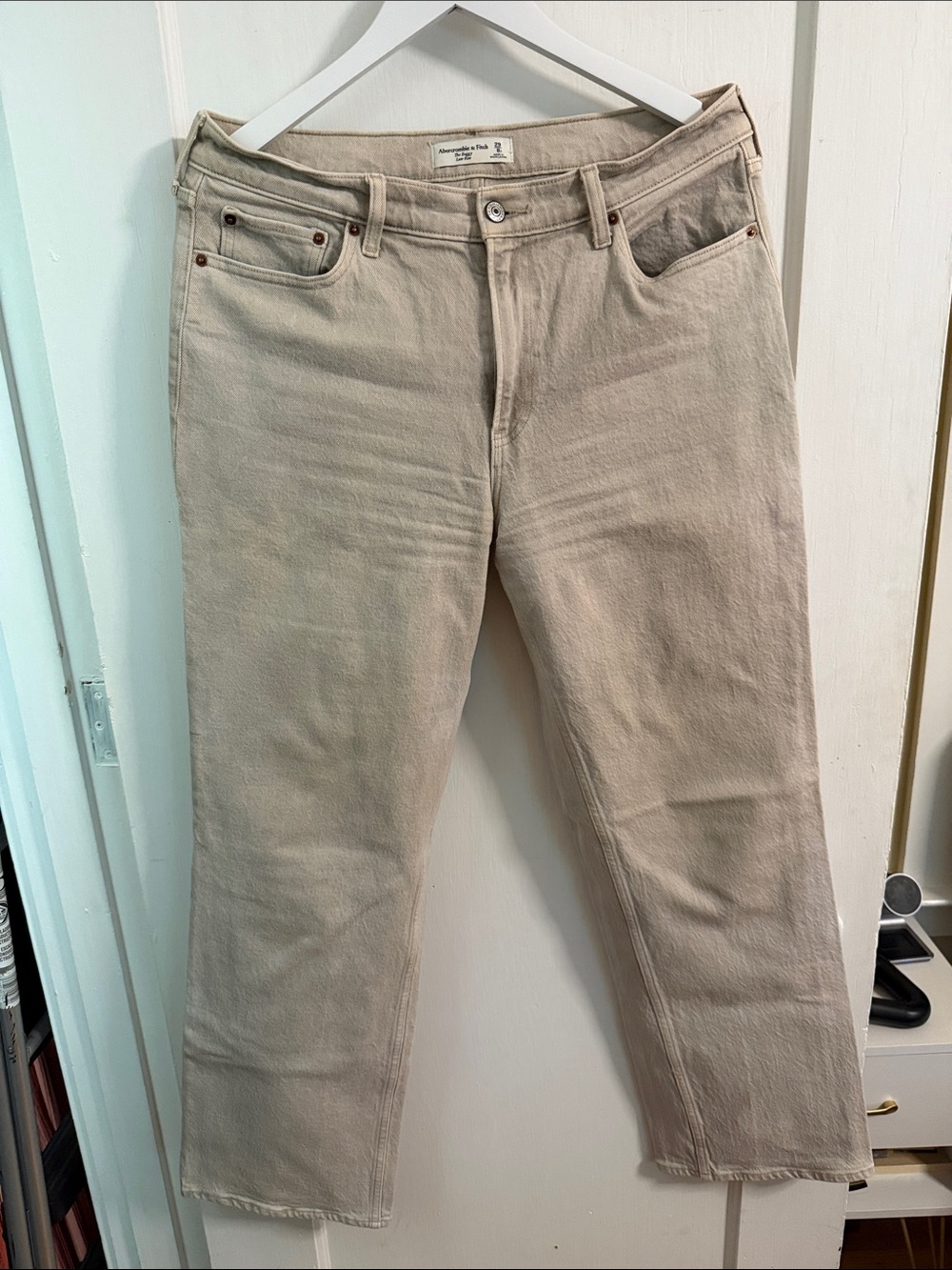 Abercrombie & Fitch Grey Boyfriend Jeans